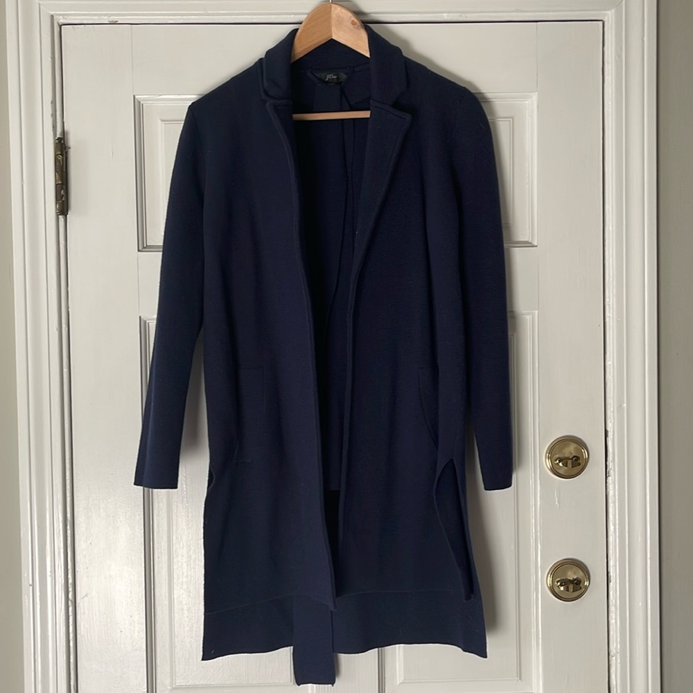 J. Crew Long Knit Jacket